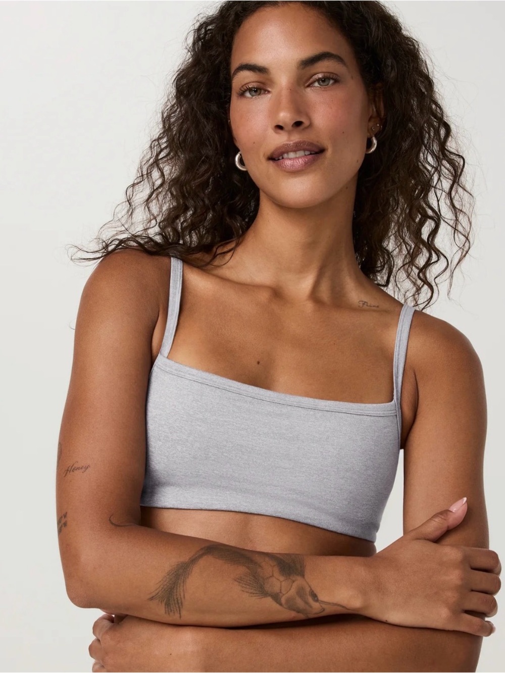 Vuori Halo Essential Bra Gray Size Small